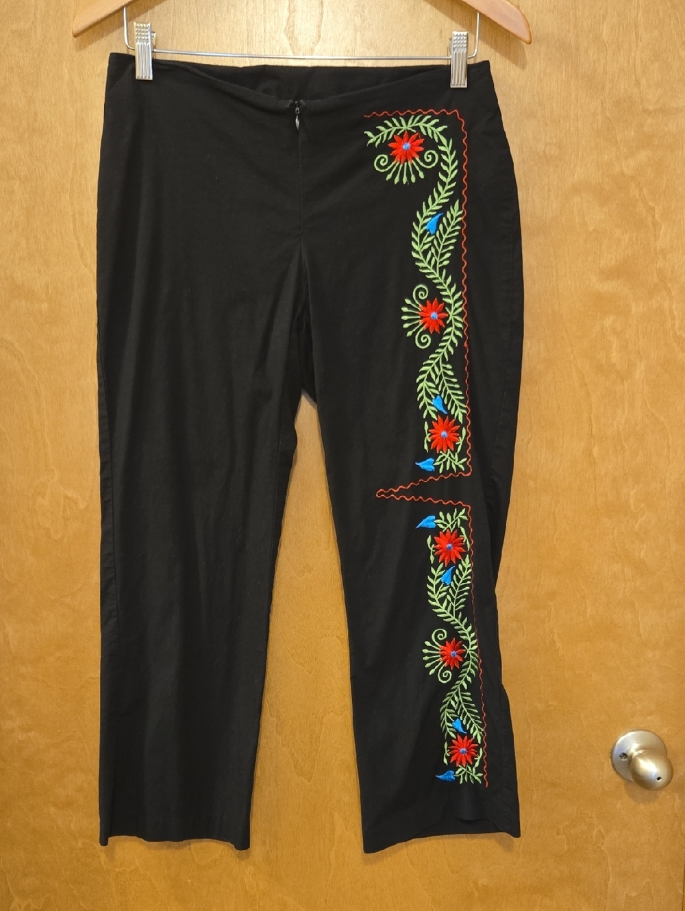Rampage Black Pants With Embroidery
